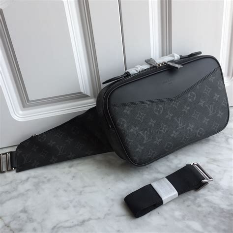 lv shoulder bag men's|black louis vuitton bags men's.